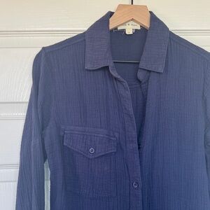 Cloth & Stone gauzy short dress